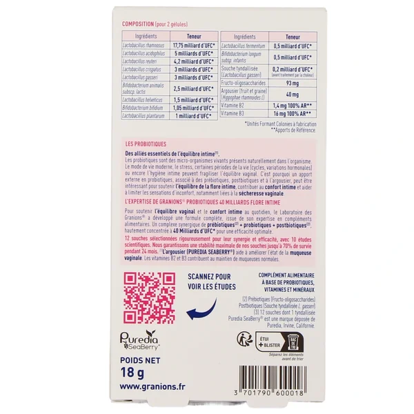 Granions Probiotiques Flore Intime
