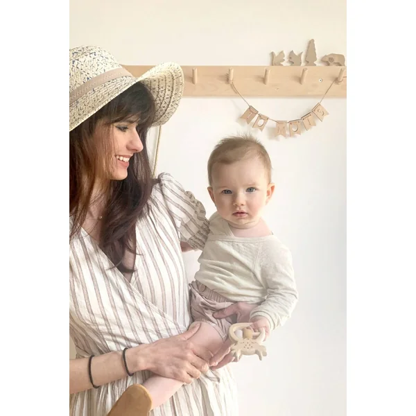 Guirlande étapes 12 mois en bois bébé MA PREMIERE ANNEE