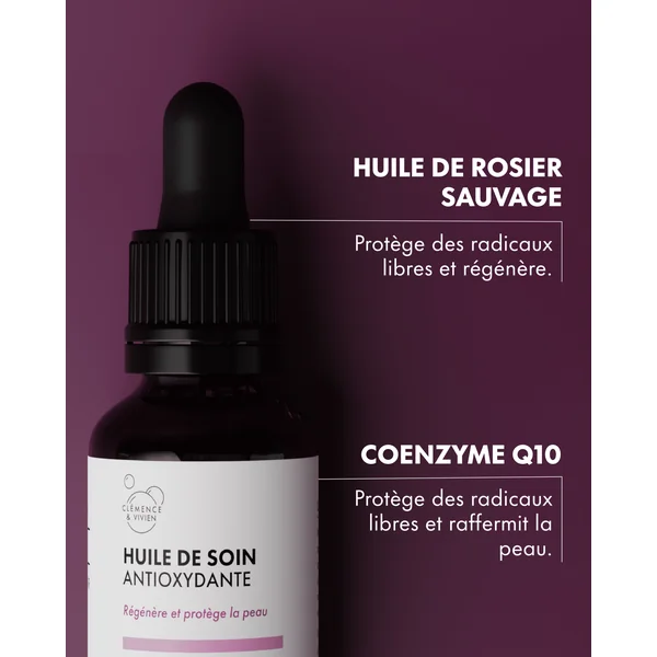 Huile de soin antioxydante