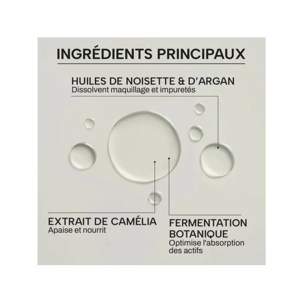 Huile démaquillante - bio & fermentée 260ml