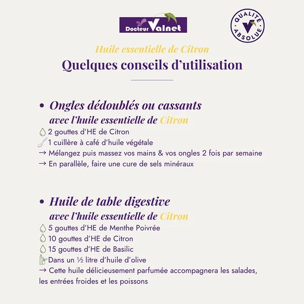 Huile essentielle Citron BIO