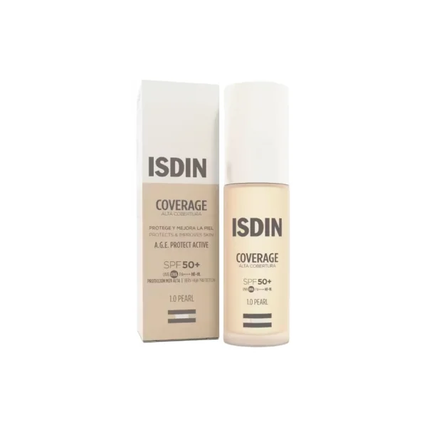 Isdin Coverage Fond de Teint SPF50+ 30 ml - Teinte : 1.0 Pearl