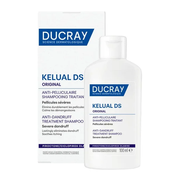 KELUAL DS - Shampooing Traitant Antipelliculaire - Démangeaisons Sévères, 100ml
