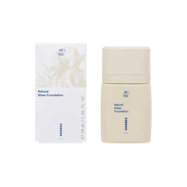 Korres Natural Sheer Fond de Teint 30 ml - Teinte : 02 Medium