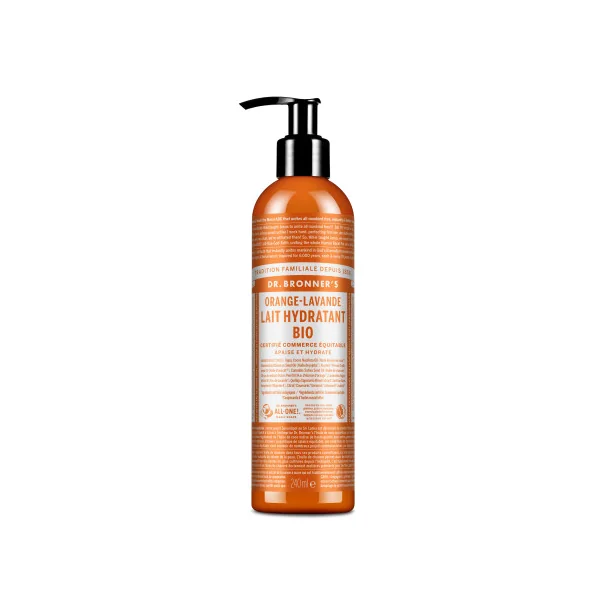 Lait corps orange lavande Dr Bronner's 240ml
