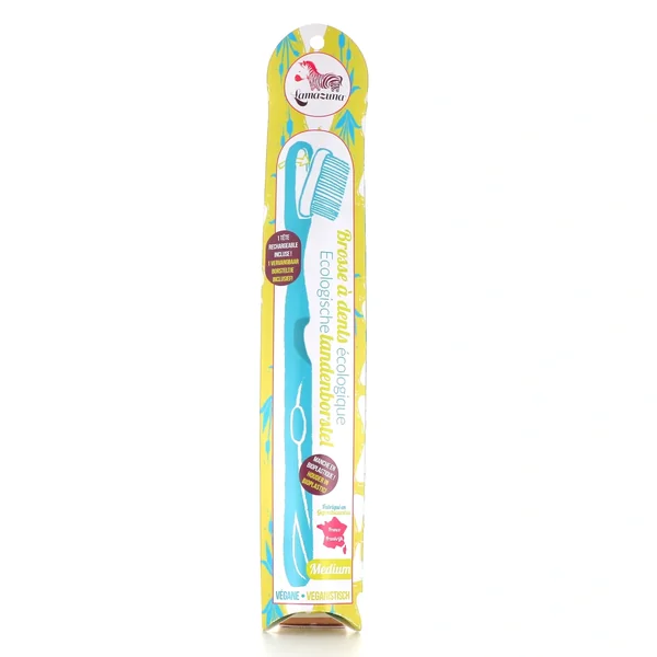 Lamazuna Brosse à dents médium végétale Bio