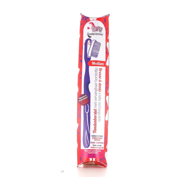 Lamazuna Brosse à dents médium végétale Bio