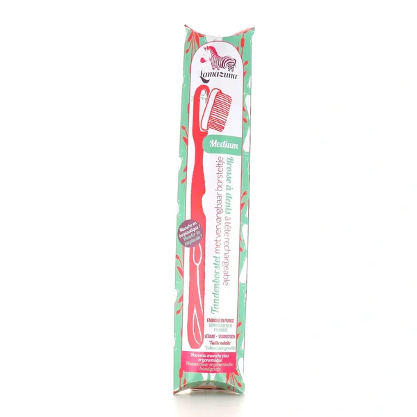Lamazuna Brosse à dents médium végétale Bio