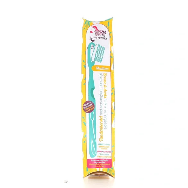 Lamazuna Brosse à dents médium végétale Bio