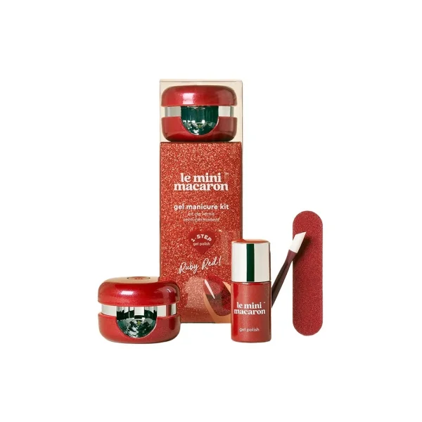 Le Mini Macaron Kit Vernis Semi-permanent Ruby Red