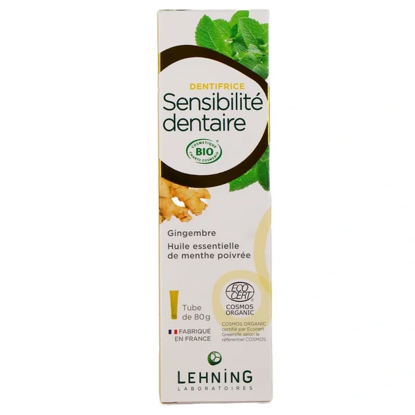 Lehning Dentifrice Bio Sensibilité Dentaire