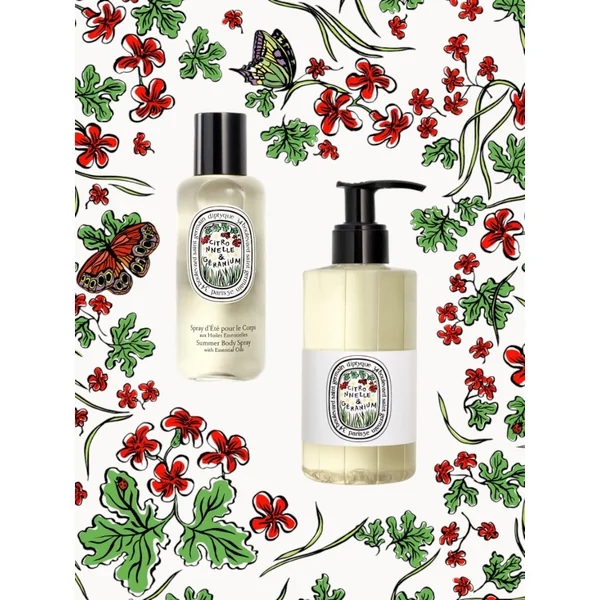 Lemongrass & Geranium - Perfumed wash gel for hands and body
