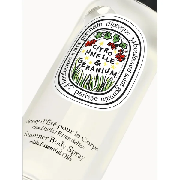 Lemongrass & Geranium - Summer body spray