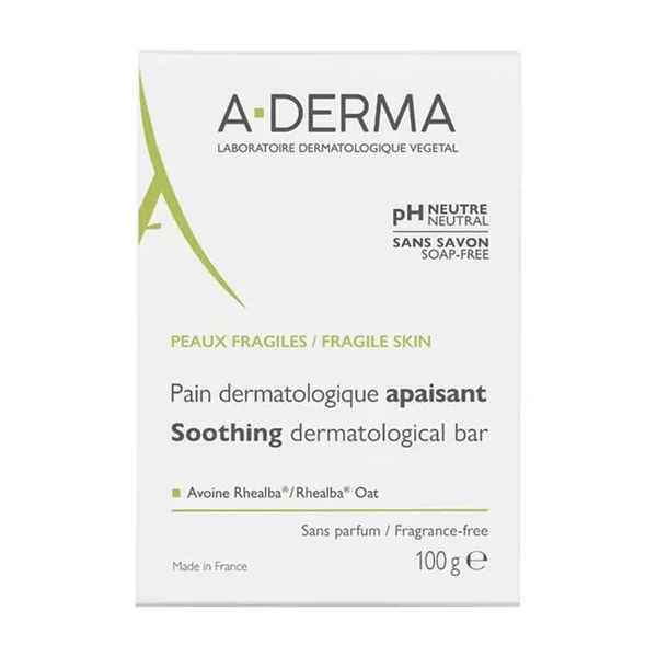 LES INDISPENSABLES - Pain Dermatologique Apaisant - Visage et Corps - Peaux Fragiles, 100g