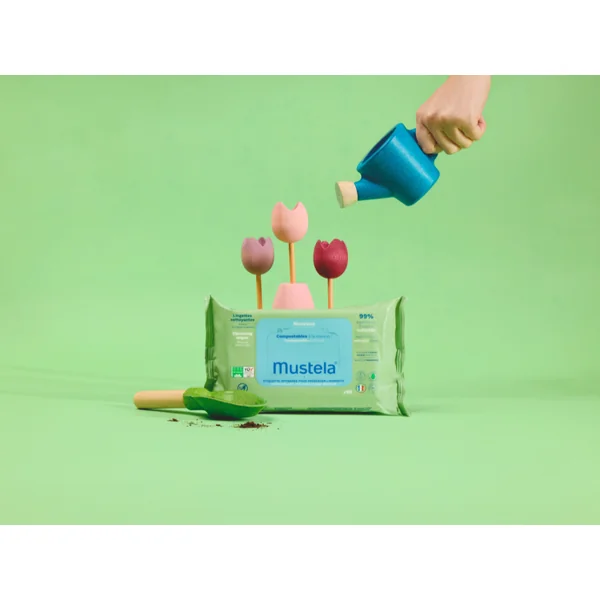 Lingettes nettoyantes compostables
