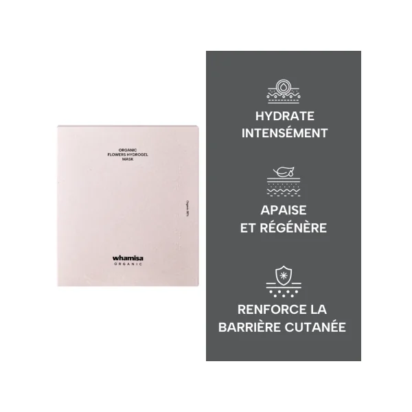 Masque Hydrogel aux fleurs bio