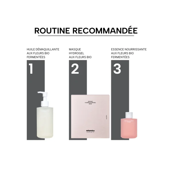 Masque Hydrogel aux fleurs bio