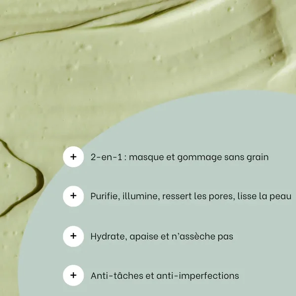 Masque éclat gommage enzymatique