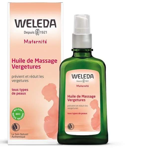 MATERNITÉ - Huile de Massage Vergetures - Tous Types de Peaux, 100ml