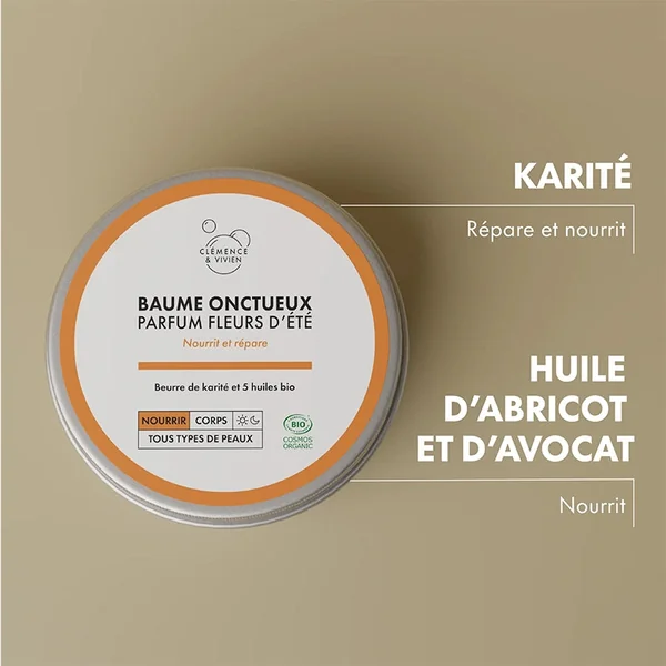 Mini Baume onctueux Multi-usages BIO - Parfum Fleurs d'été