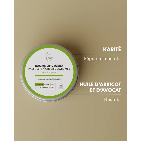 mini Baume onctueux parfum fraîcheur d'agrumes
