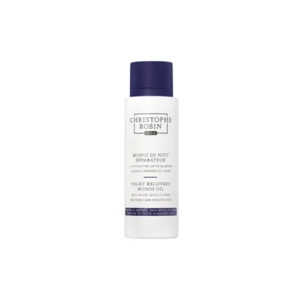 Monoï de nuit réparateur à la fleur de lotus blanche 96 gr