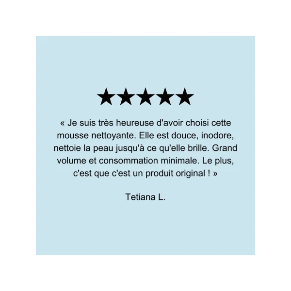 Mousse nettoyante hydratante Dive In 150ml