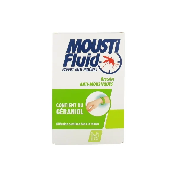 Moustifluid Bracelet Anti-Moustiques - Couleur : Vert