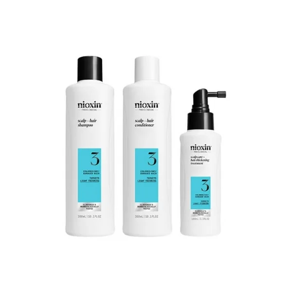 Nioxin Kit Anti-chute System 3 Chute Modérée Cheveux Abîmés/Colorés