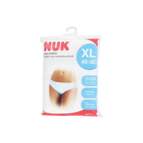 NUK Slips Jetables 4 Pièces - Taille : XL (48-50)