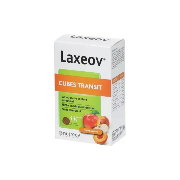 Nutreov Laxeov Cubes Transit 20 Cubes - Goût : Pomme Abricot