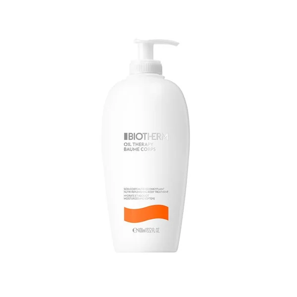 OIL THERAPY - Baume Corps Nutrition Intense Enveloppant à l'Abricot, Peaux Sèches, 400mL