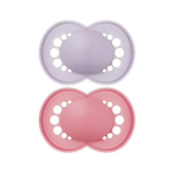 ORIGINAL - Sucettes Symétriques - Couleurs Mixtes - 18 Mois et Plus, 2 Unités