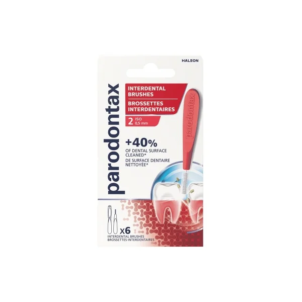Parodontax 6 Brossettes Interdentaires - Taille : ISO2 0,5 mm