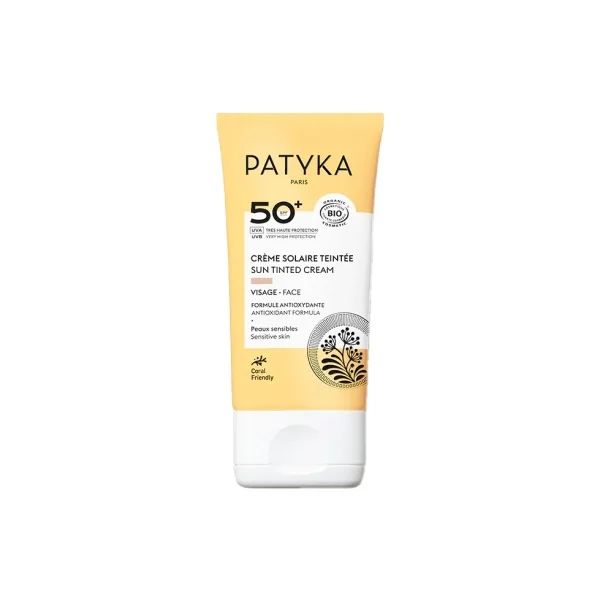 PATYKA Crème Solaire Teintée Visage SPF50+ Bio 40 ml