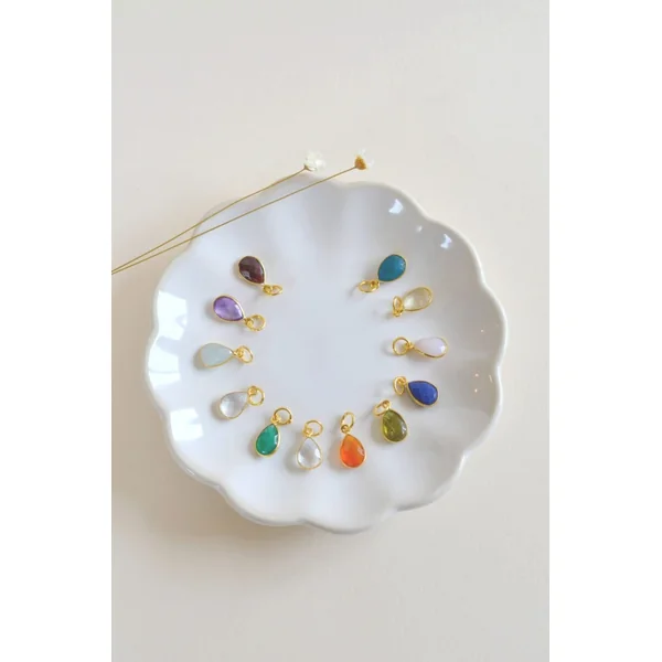 Pendentif charm pierre de naissance