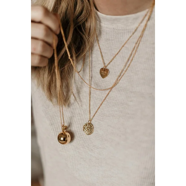 Pendentif personnalisé médaille or cœur TENDRESSE