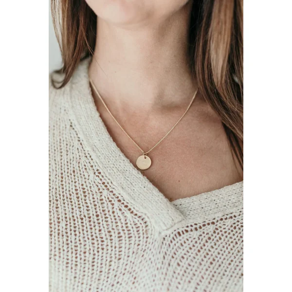 Pendentif personnalisé médaille ronde ÉPURE