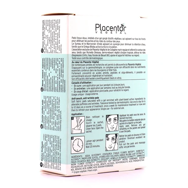 Placentor Pads Yeux Anti-Poches Anti-Rides