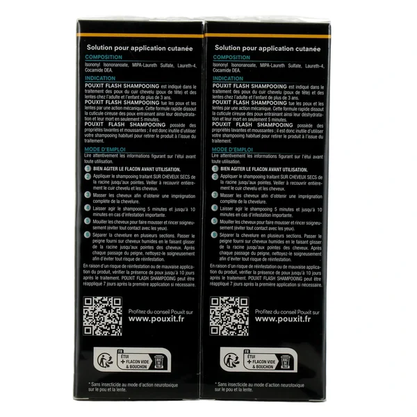 Pouxit Flash Shampooing Anti-Poux & Lentes
