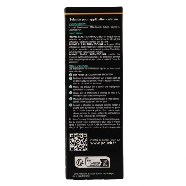 Pouxit Flash Shampooing Anti-Poux & Lentes