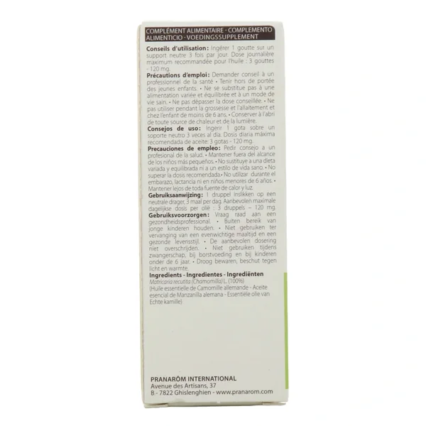 Pranarom Huile Essentielle Camomille Allemande