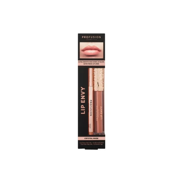 Profusion Cosmetics Lip Envy Duo Lèvres Gloss & Liner - Teinte : Crystal Nude