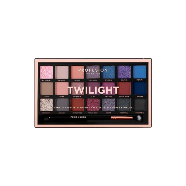 Profusion Cosmetics Palette Yeux Twilight 21 Teintes