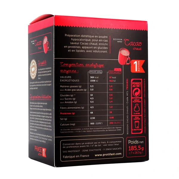 Protifast Boisson Saveur Cacao Chaud