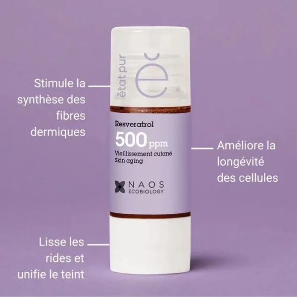 Resvératrol 500ppm 15ml | Vieillissement cutané