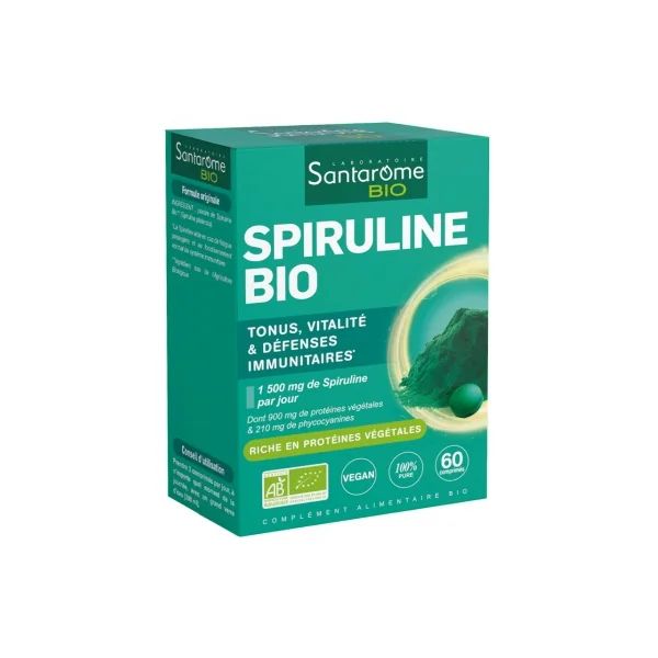Santarome Spiruline Bio 60 Comprimés