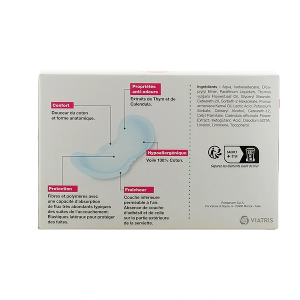 Saugella Cotton Touch Serviettes périodiques maternité