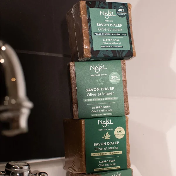 Savon d'Alep véritable - 40% Huile de Laurier