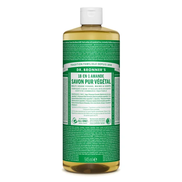 Savon liquide amande Dr Bronner's 945ml